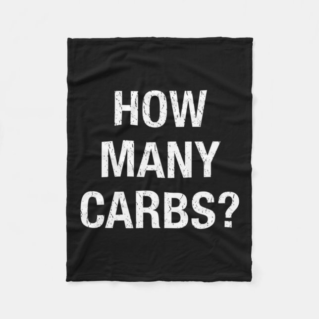 How Many Carbs Fun Diabetic Gifts Diabetes  Fleece Blanket (Front)