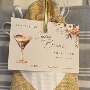 How Many Coffee Beans Espresso Martini Shower Enclosure Card