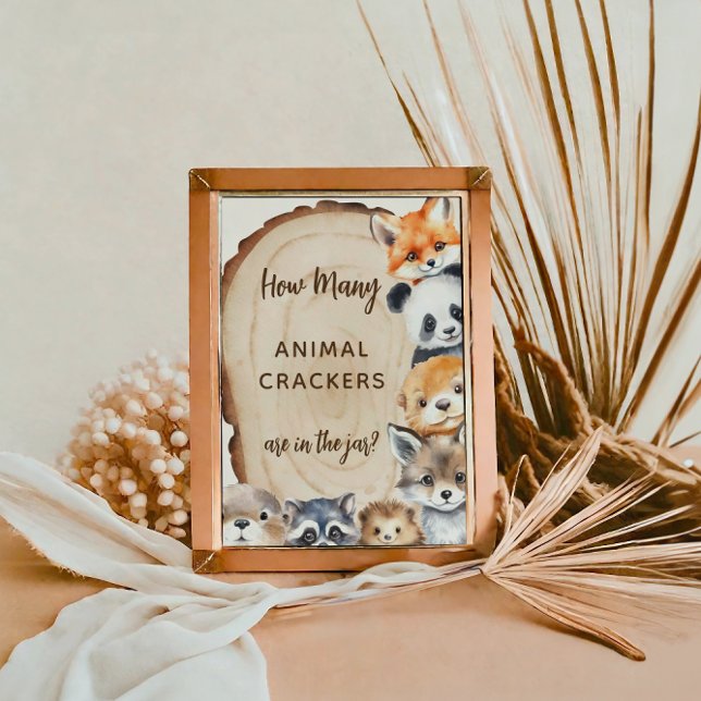 How Many crackers Baby Shower Game Sign (Creator Uploaded)