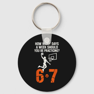 How Many Days A Week Should You Practice 6-7 Baske Key Ring