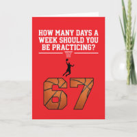 How Many Days Funny 67 Meme Basketball Saying