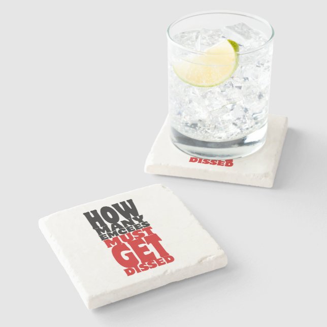 How Many Emcees Must Get Dissed Stone Coaster (Side)