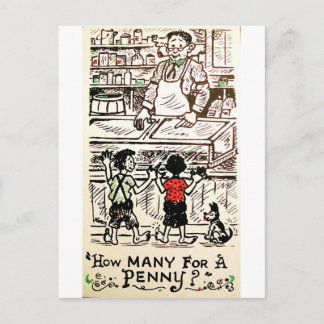 How many for a penny? postcard