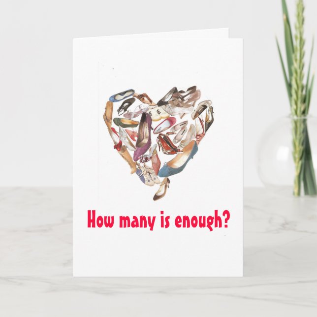 How many is enough? holiday card (Front)