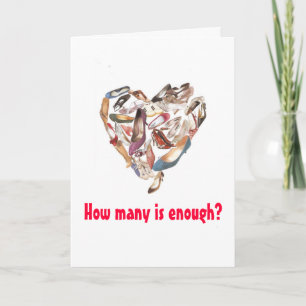 How many is enough? holiday card