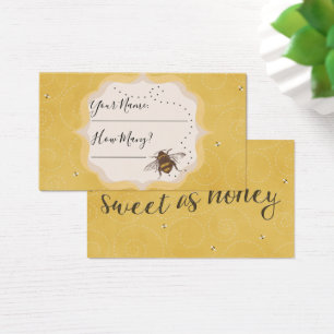 How many kisses entry cards for Bridal Shower