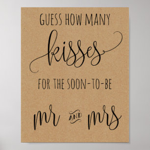 How Many Kisses Mr. and Mrs. Game Sign