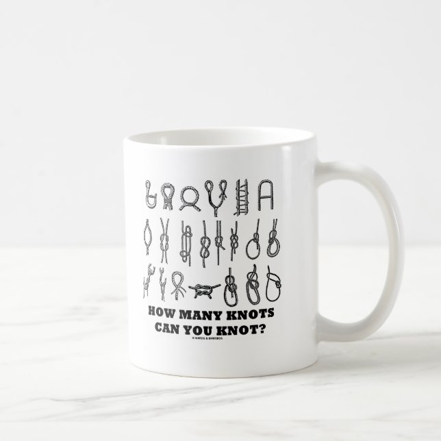 How Many Knots Can You Knot? Coffee Mug (Right)