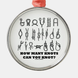 How Many Knots Can You Knot? Metal Tree Decoration