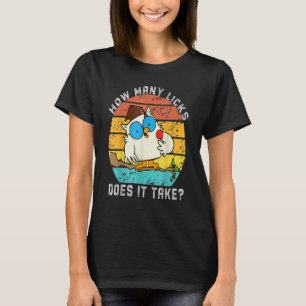 How Many Licks Does It Take Owl Vintage T-Shirt