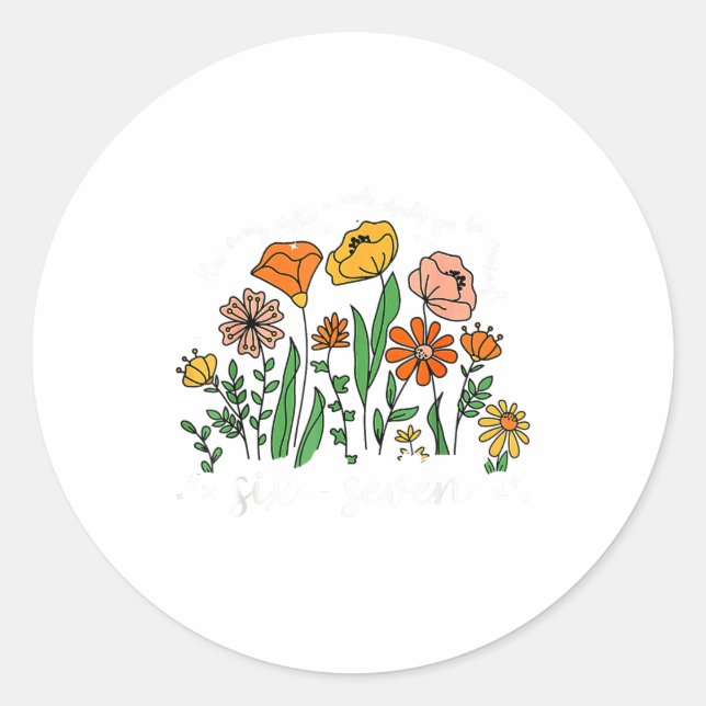 How Many Night A Week Should You Be Reading 67 Mem Classic Round Sticker (Front)