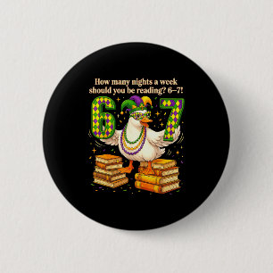How Many Night A Week Should You Be Reading 67 Tea 6 Cm Round Badge