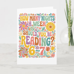 How Many Nights a Week Should You Be Reading? 67 Card