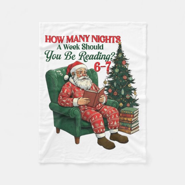 How Many Nights A Week Should You Be Reading 67 Ch Fleece Blanket (Front)