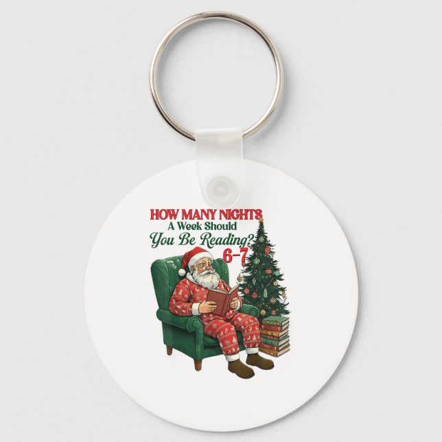 How Many Nights A Week Should You Be Reading 67 Ch Key Ring (Front)