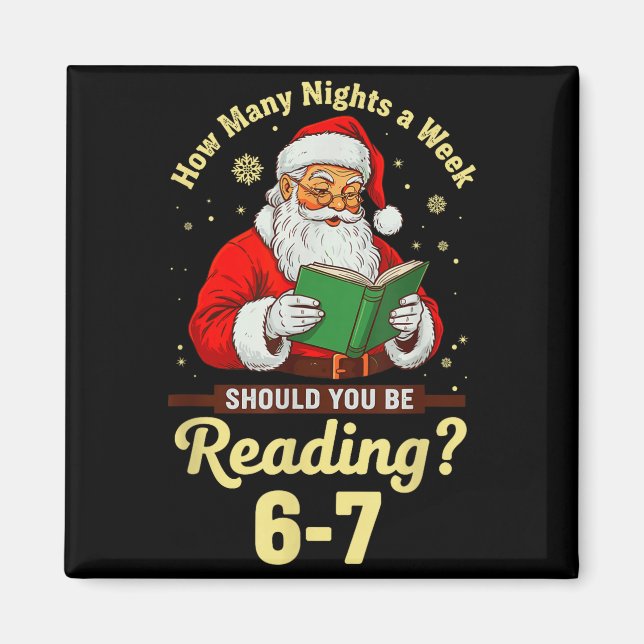 How Many Nights A Week Should You Be Reading 67 Ch Magnet (Front)