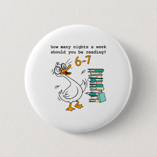 How Many Nights A Week Should You Be Reading 67 Me 6 Cm Round Badge