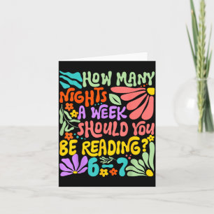 How Many Nights A Week Should You Be Reading 67 Me Card