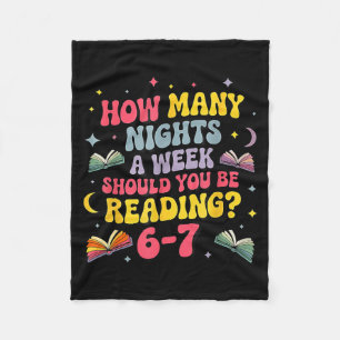 How Many Nights A Week Should You Be Reading 67 Me Fleece Blanket