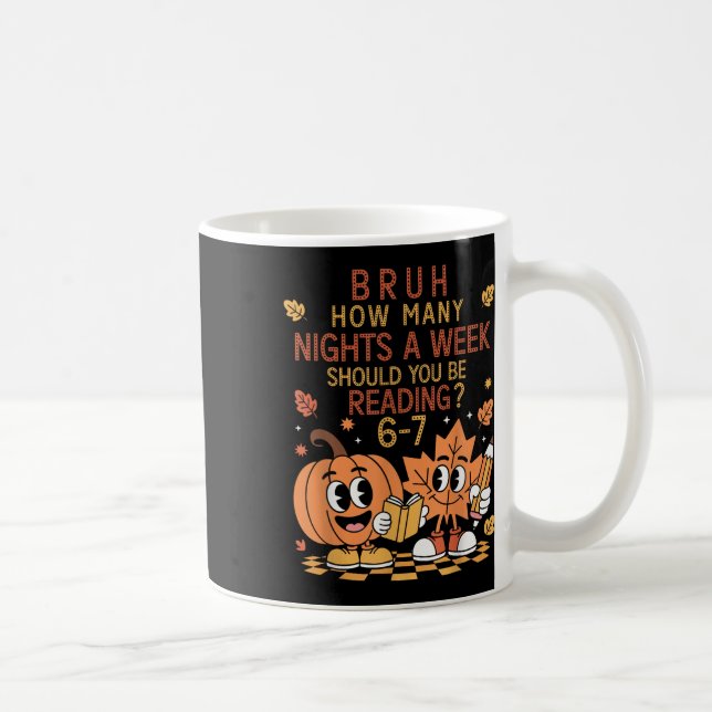 How Many Nights A Week Should You Be Reading 67 Te Coffee Mug (Right)