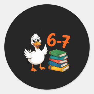 How Many Nights A Week Should You Be Reading 6 7 B Classic Round Sticker
