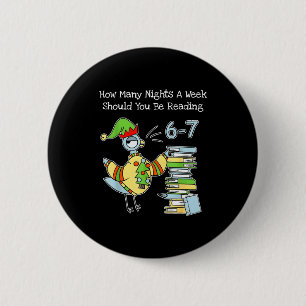 How Many Nights A Week Should You Be Reading 6–7 F 6 Cm Round Badge