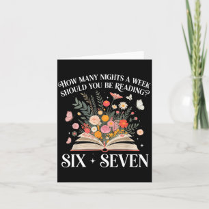 How Many Nights A Week Should You Be Reading 6-7 S Card