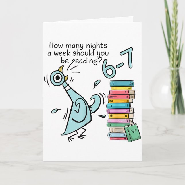 How Many Nights A Week Should You Be Reading 6–7 T Card (Front)