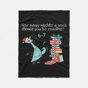 How Many Nights A Week Should You Be Reading 6-7 T Fleece Blanket