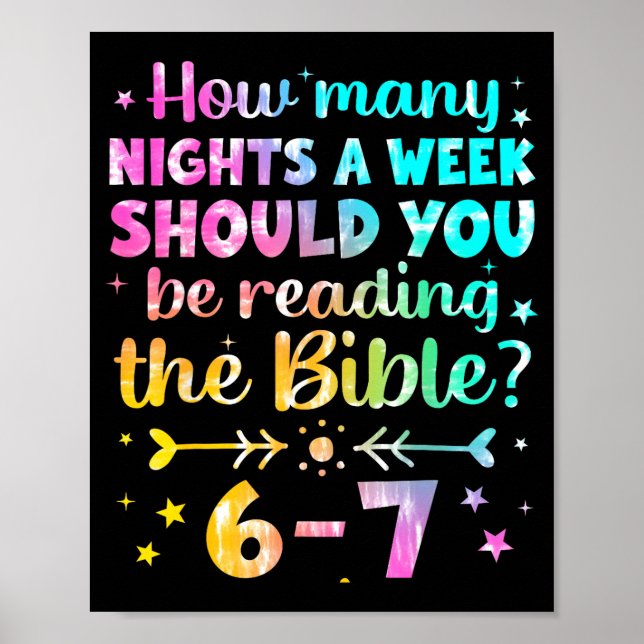 How Many Nights A Week Should You Be Reading The B Poster (Front)