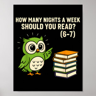 How Many Nights A Week Should You Read_ 6–7 Fun Re Poster