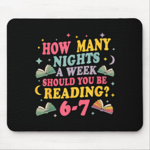 How Many Nights Reading 67 Meme Six Seven Teacher  Mouse Pad