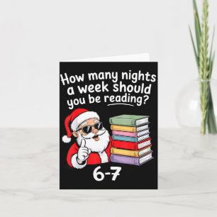 How Many Nights Reading Teacher 67 Christmas Six S Card