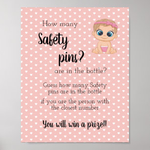 How many Safety Pins Baby Girl Poster