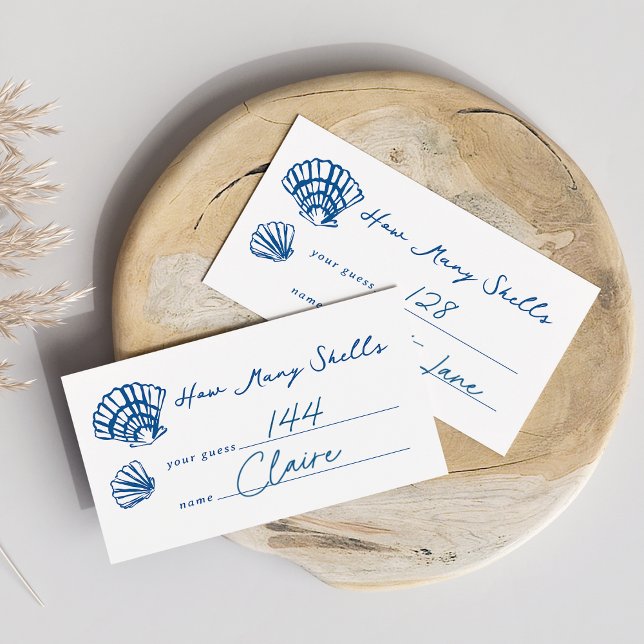 "How Many Shells" Guessing Game Card (Creator Uploaded)