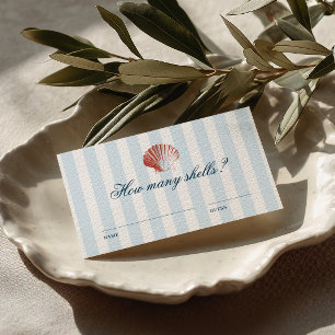 How many Shells Guessing Game Enclosure Card