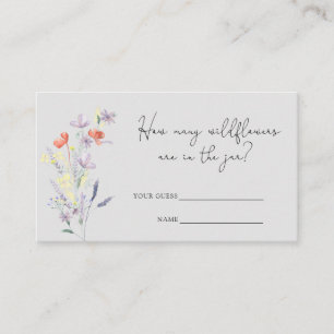 How many wildflowers are in the jar enclosure card