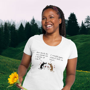 How Much Do You Spend on Bottle of Wine? T-Shirt