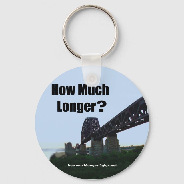 "How Much Longer?" Keychain - 2 (Front)