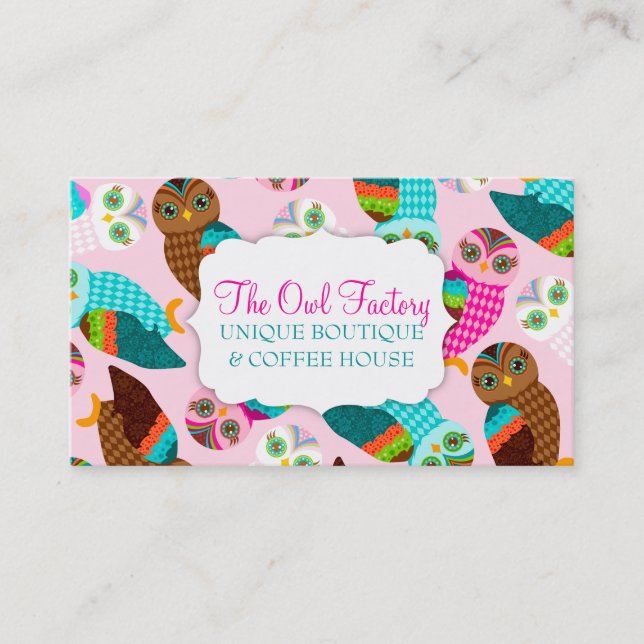 How Now Little Owls? Business Card (Front)