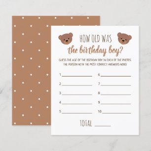 How Old Was the Birthday Boy Photo Game