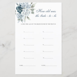 How Old Was the Bride Floral game