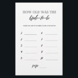 How old was the bride to be bridal shower game flyer<br><div class="desc">Enjoy your bridal shower with these simple and cute games. Check out our collection for more bridal shower games in the same style. Please note that these games are not editable.</div>