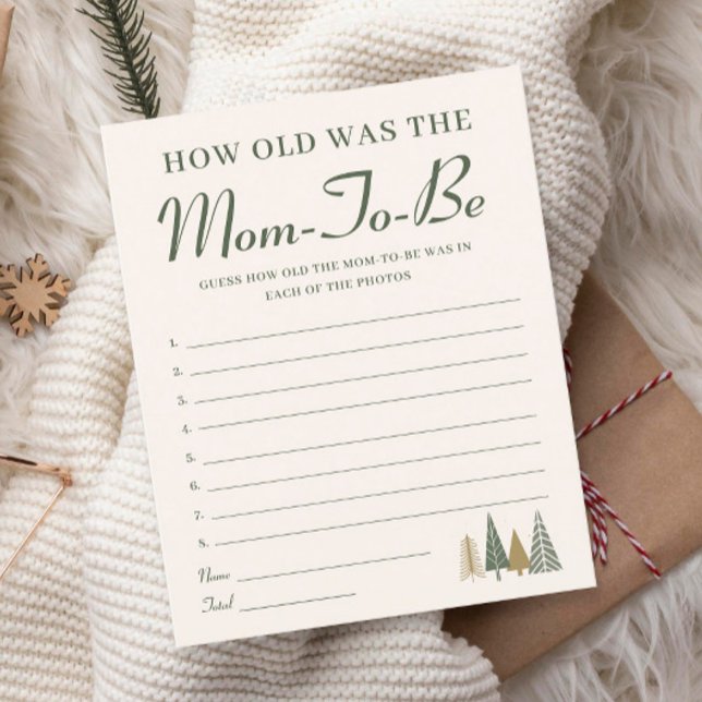 How old was the mum Winter Baby Shower Game (Creator Uploaded)
