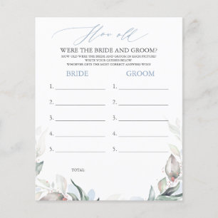 How Old Were The BRIDE AND GROOM Game