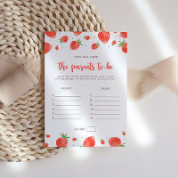 How Old Were The Parents, Berry Sweet Baby Shower
