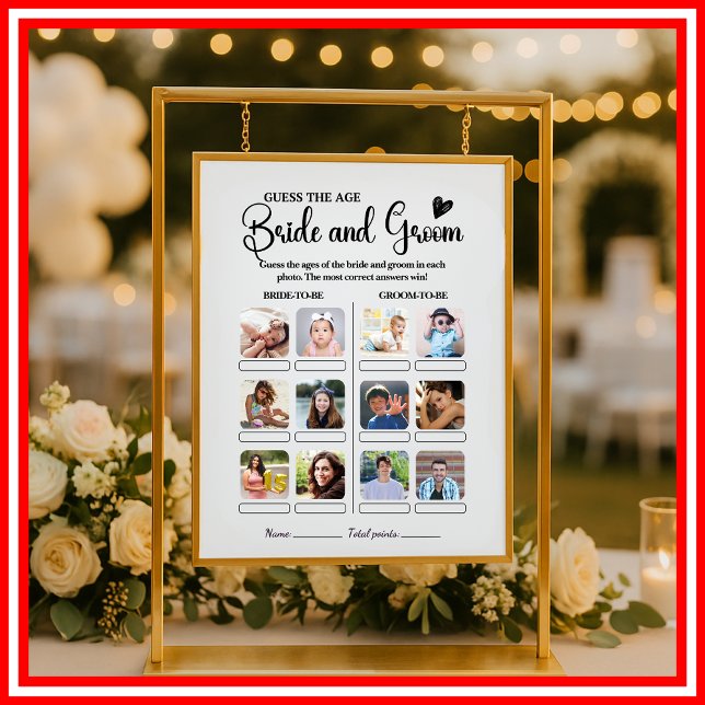 How Old Were They Guess The Age Bridal Shower Game (Creator Uploaded)