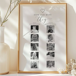 How Old Were They Shower Photo Guessing Game Poster