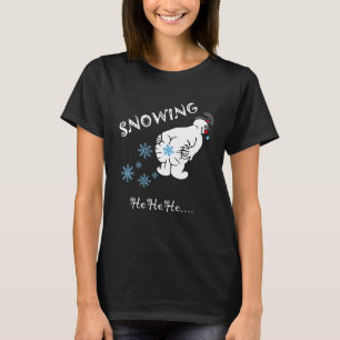 How Snowflakes Are Really Made Funny Snowman Chri T-Shirt