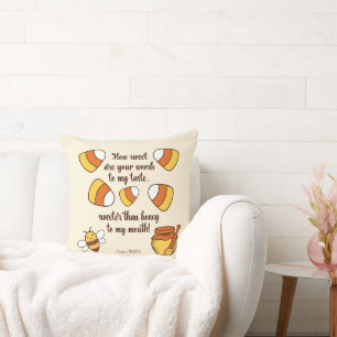 How Sweet Are Your Words Candy Corn Cushion